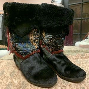 Tecnica Wedge Fur Boots size 39 Like New